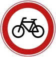 Closed for bicycles and mobility scooters without a motor.