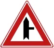 Priority from side road on the right.