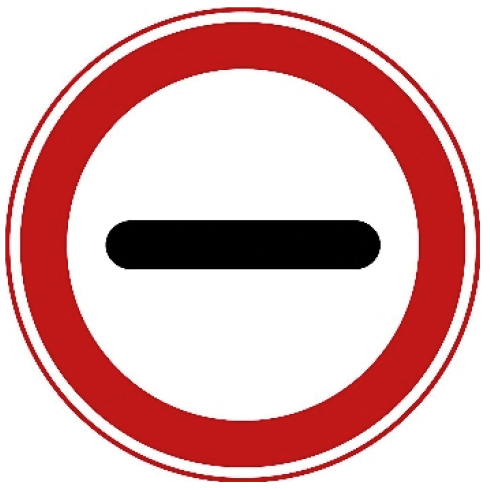 Stop — op het bord zelf kan staan door wie of waarom je precies moet stoppen.