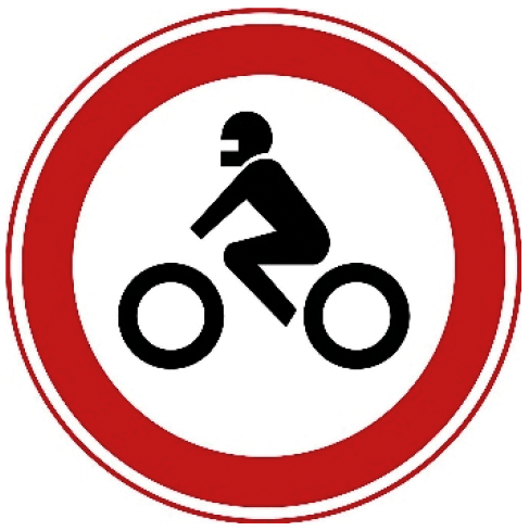 Gesloten voor motorfietsen.