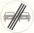 End of prohibition for motor vehicles to overtake each other.