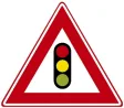 Traffic lights ahead.
