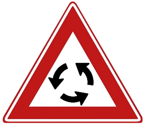 Rotonde verderop.