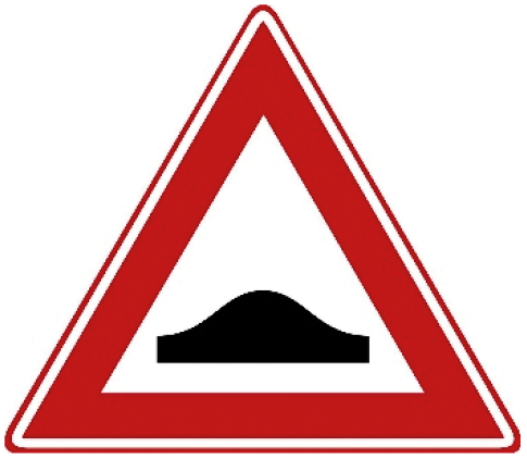 Verkeersdrempel.