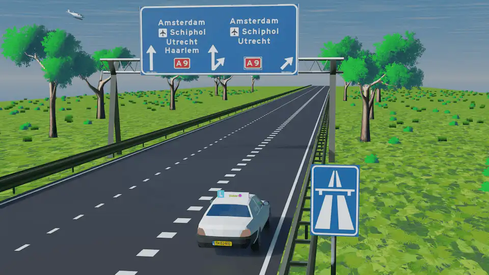 Bord autosnelweg