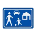 Verkeersbord woonerf