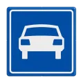 verkeersbord autoweg