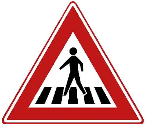 Voetgangersoversteekplaats / zebrapad.
