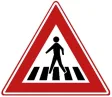 Pedestrian crossing / zebra crossing.