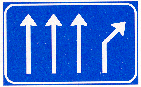 Splitsing van de snelweg.