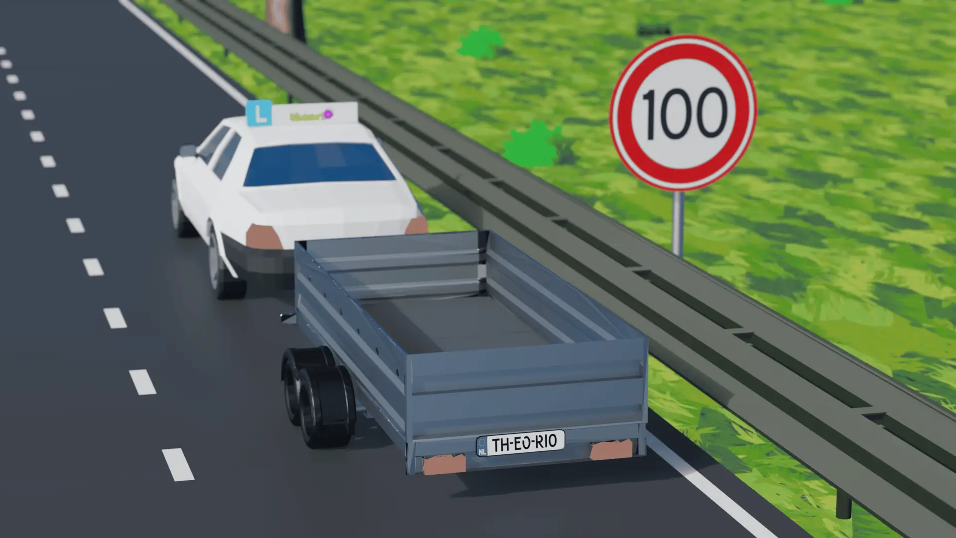 Are you allowed to drive 100 km/h here?