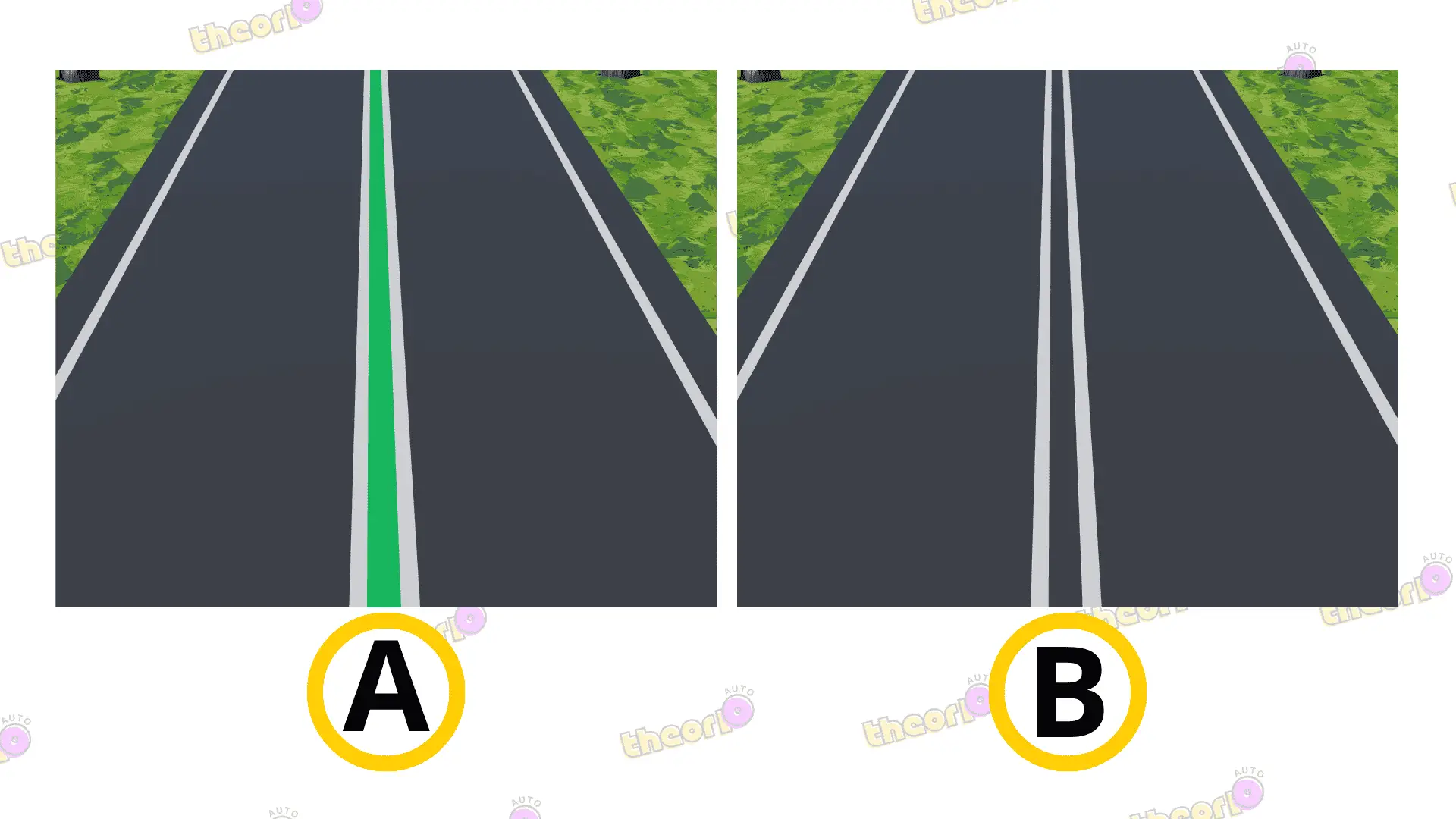 Which road is designed for a maximum speed of 100 km/h?